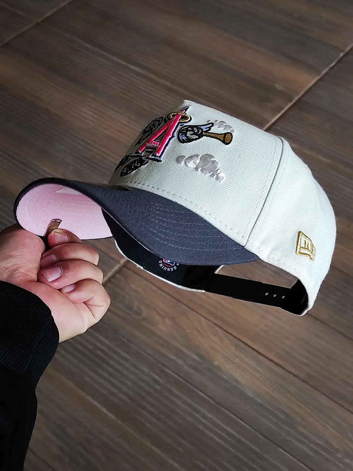 New Era Anaheim Angels 50th Anniversary Clouds Black Prime Edition 9Fifty aframe Hat