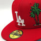 New Era Los Angeles Dodgers' palm taco red 59fifty cap