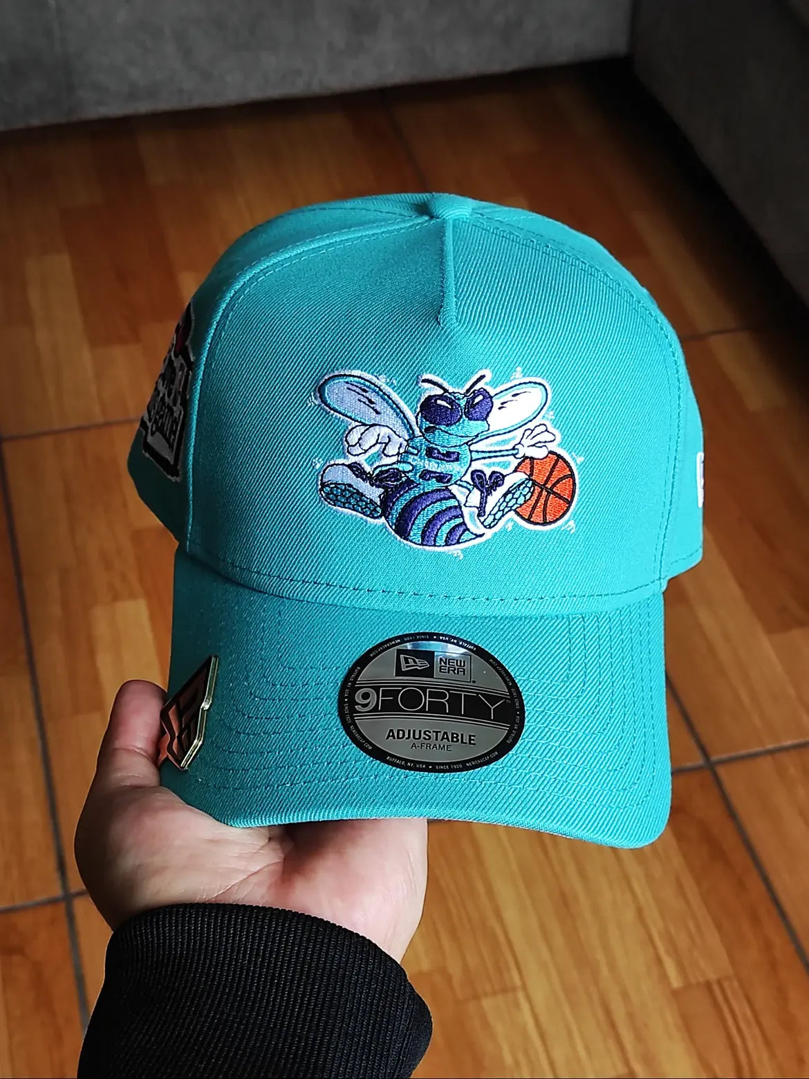 New Era Charlotte Hornets Love this Game Teal Prime Edition 9Forty A Frame Snapback Hat