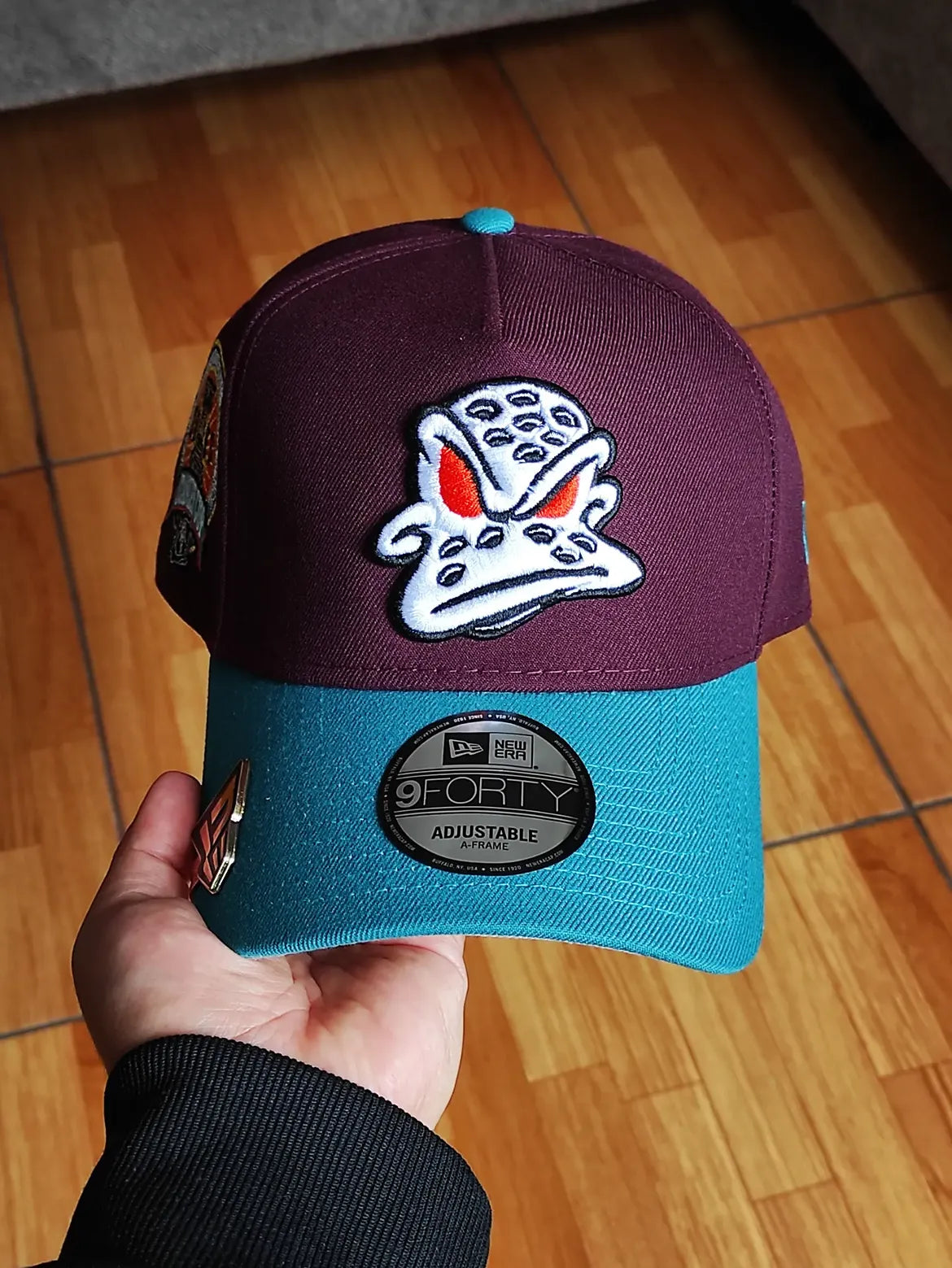 New Era Anaheim Ducks Stanley Cup 2003 Maroon Two Tone Edition 9Forty A Frame Snapback Hat