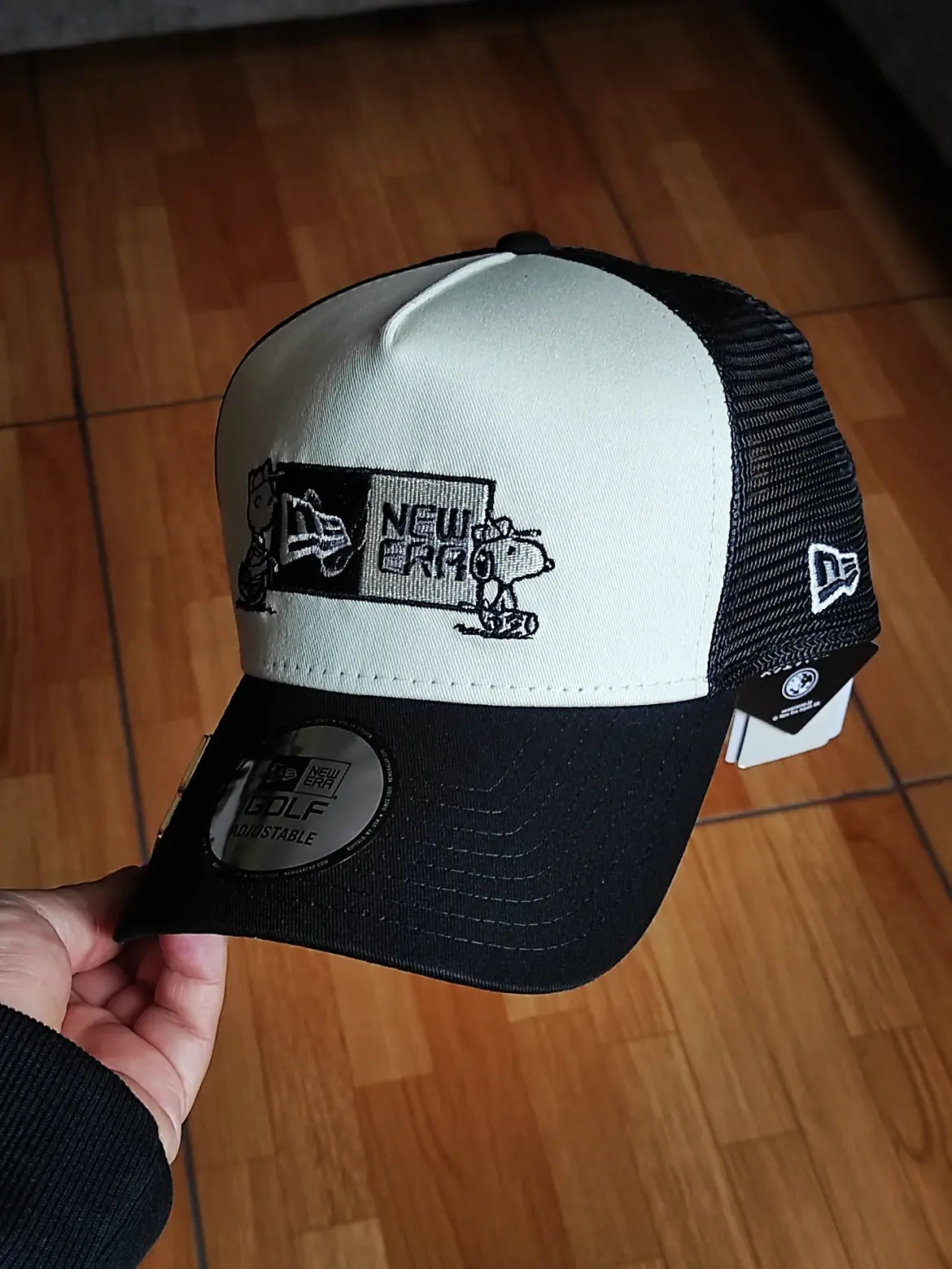 9Forty A-Frame Trucker Peanuts x new Era two tone