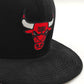 Chicago Bulls OLD SCHOOL CORDUROY SIDE-PATCH Black Fitted Hat by New Era