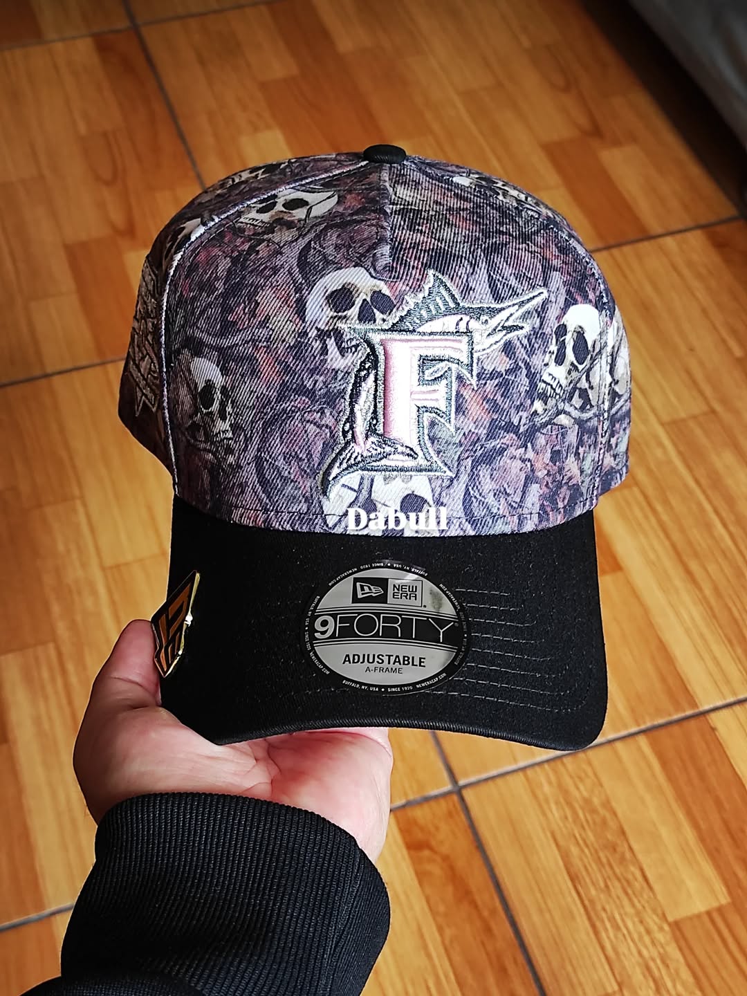 New era Florida Marlins SKULL ☠️ 9FORTY A-FRAME hat