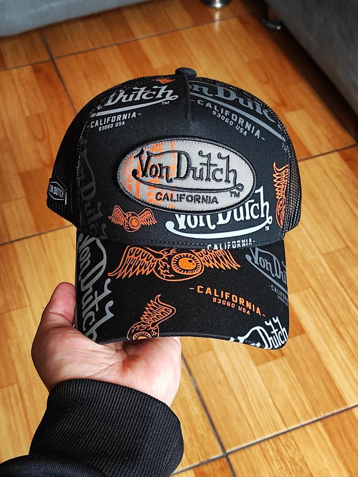 Gorra Von dutch trucker multilogo black edition