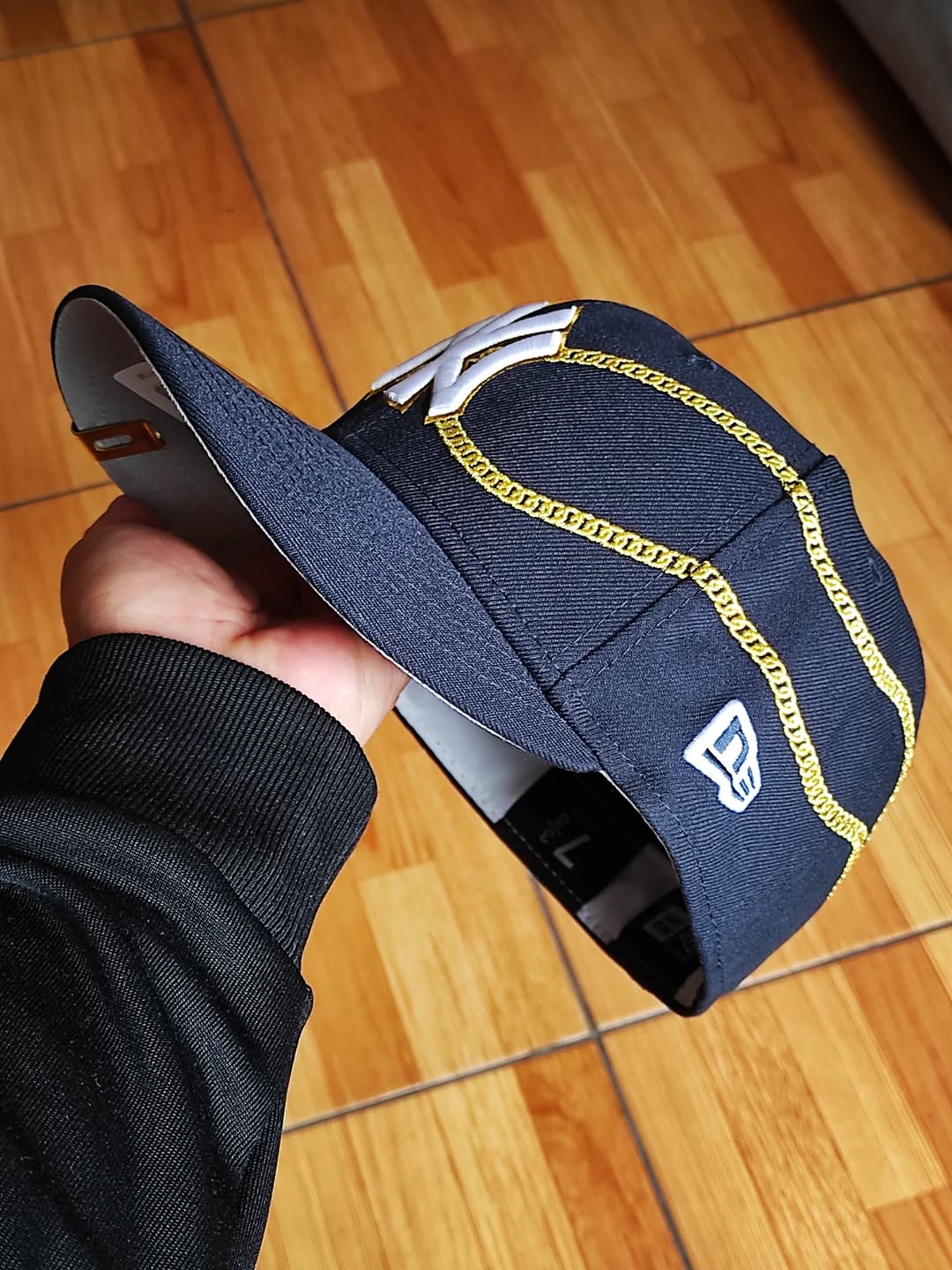 New Era New York Yankees chain✨️ wrap Navy 59FIFTY Fitted