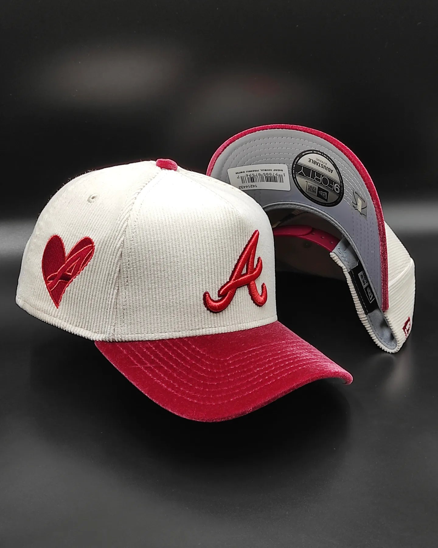 Newera Atlanta Braves Corduroy velvet 9 forty aframe Snapback