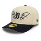Detroit Tigers MLB Team Wings 59FIFTY Fitted Cap Light Beige