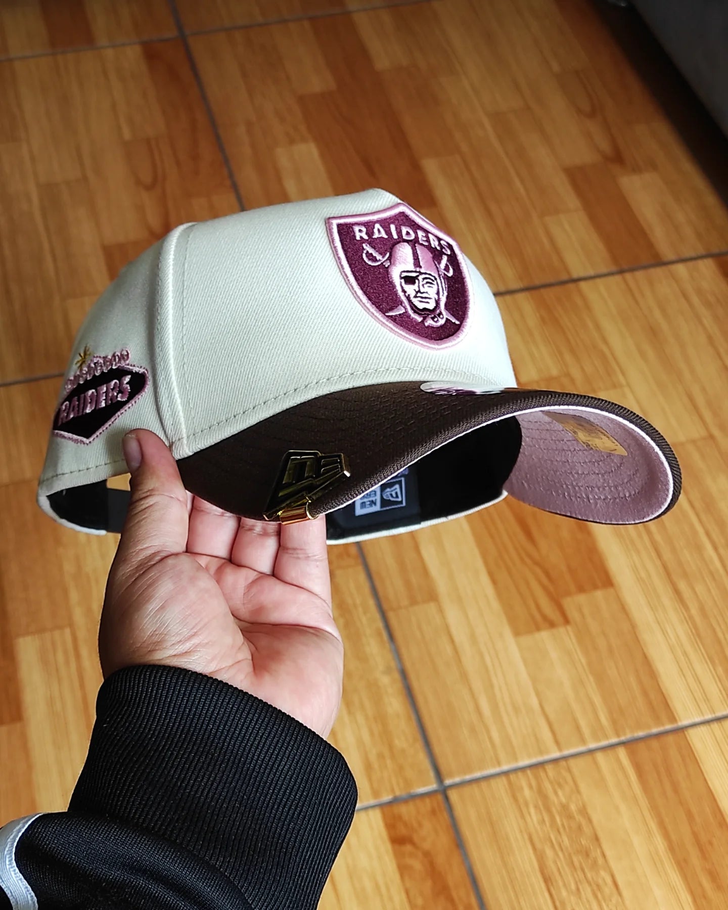 New Era las Vegas Raiders two tone Brown pink 9forty A-FRAME