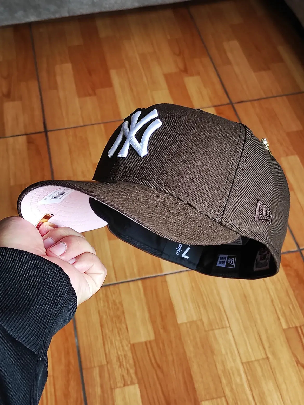 New York yankees mlb walnut pink uv / new era 59fifty
