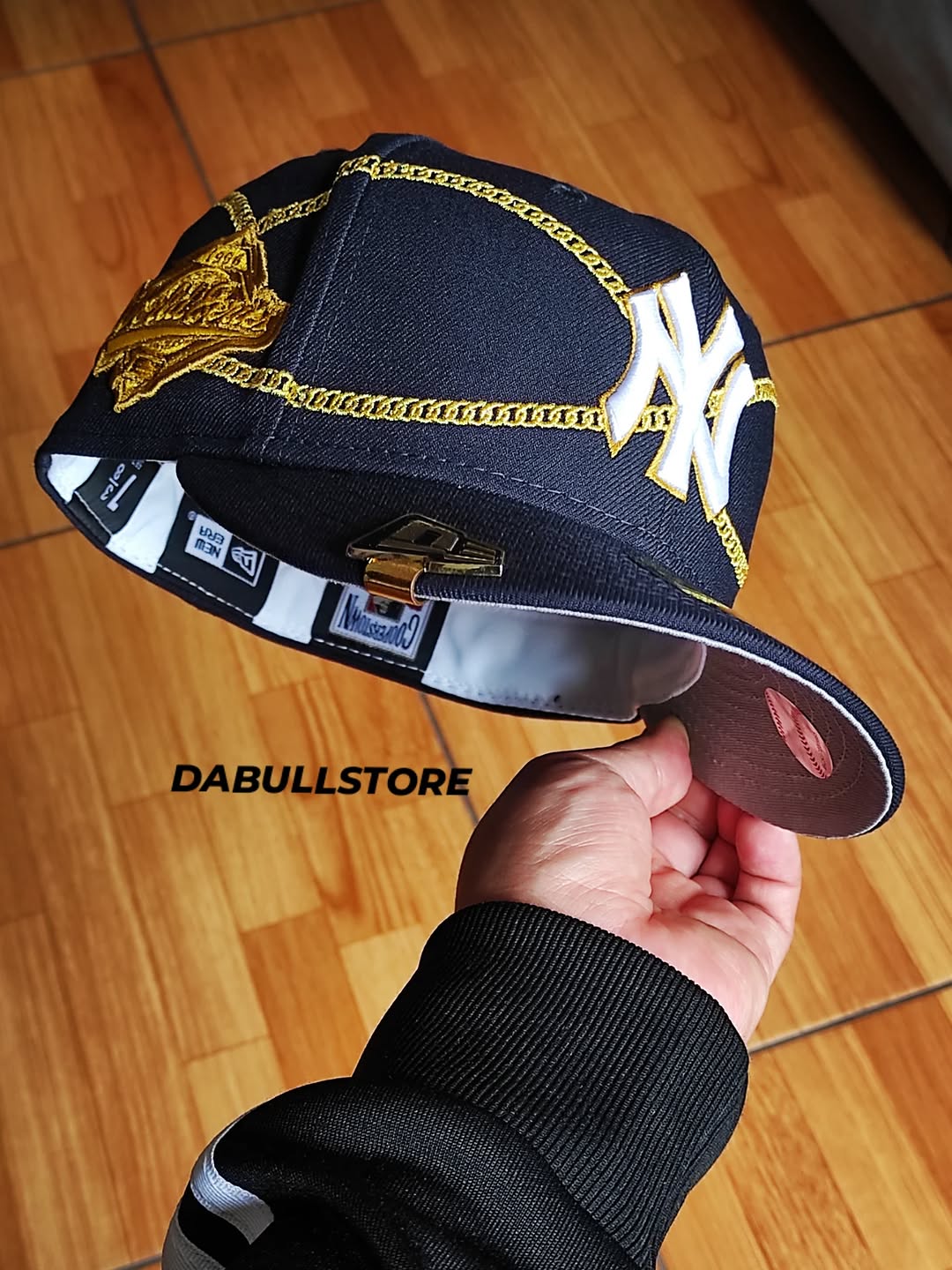 New Era New York Yankees chain✨️ wrap Navy 59FIFTY Fitted