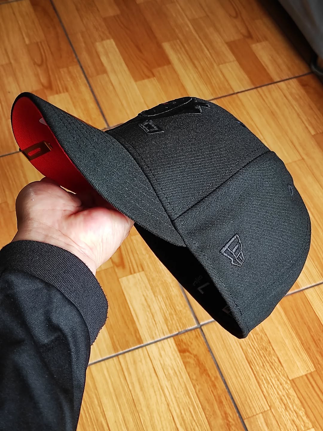 New Era Anaheim Ducks 30th Anniversary Blackout Orange Laser Prime Edition 59Fifty Fitted Hat