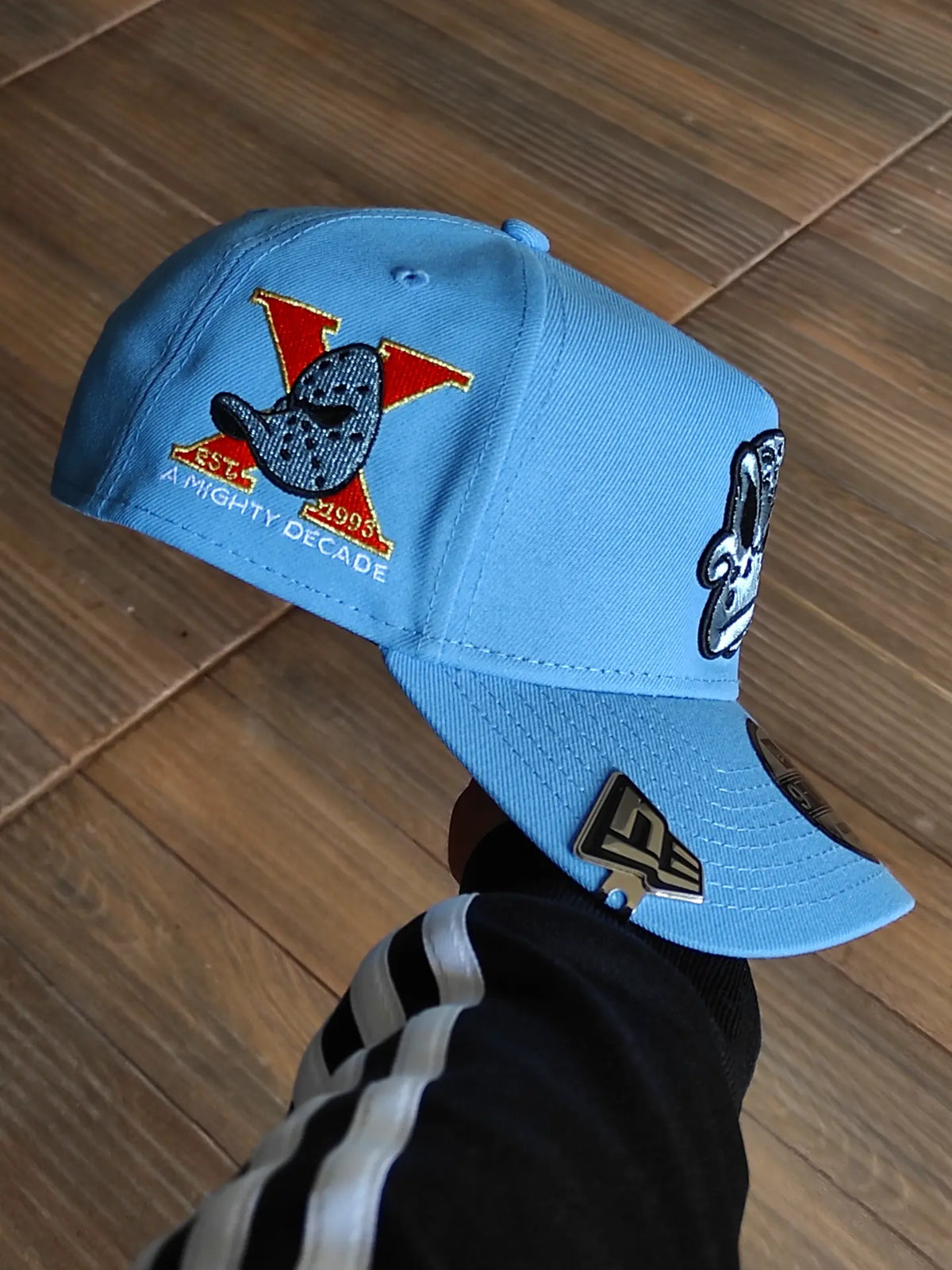 New Era Anaheim Ducks 10th Anniversary Sky Blue Prime Edition 9Forty A Frame Snapback Hat