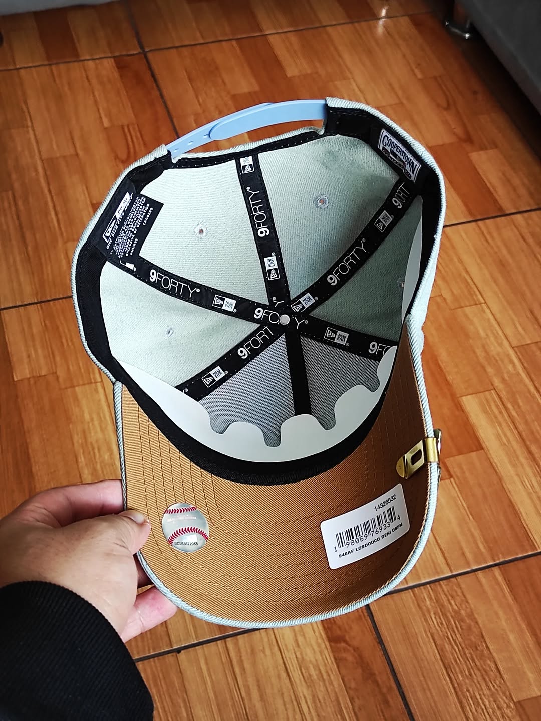 Los Angeles Dodgers'Denim White' 9FORTY A-Frame Snapback