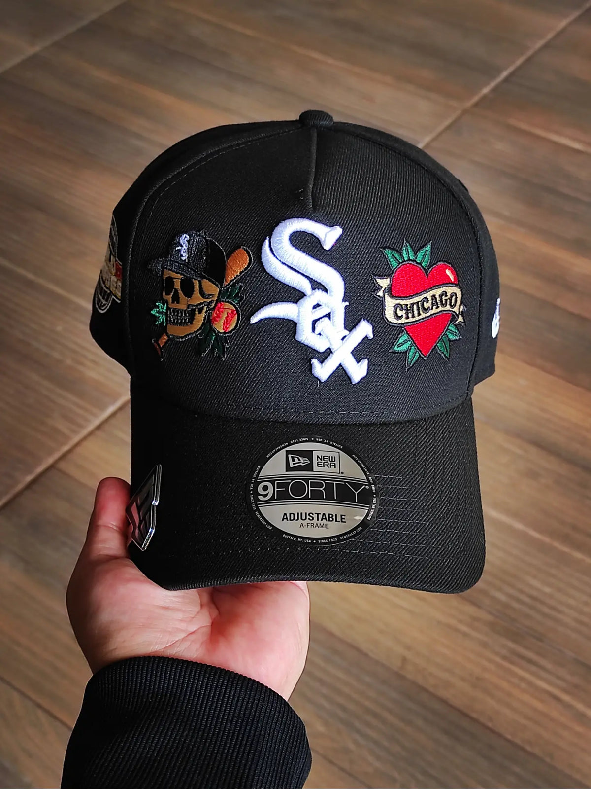 New Era Chicago White Sox World Series 2005 Tattoo Black Prime Edition 9Forty A Frame Snapback Hat
