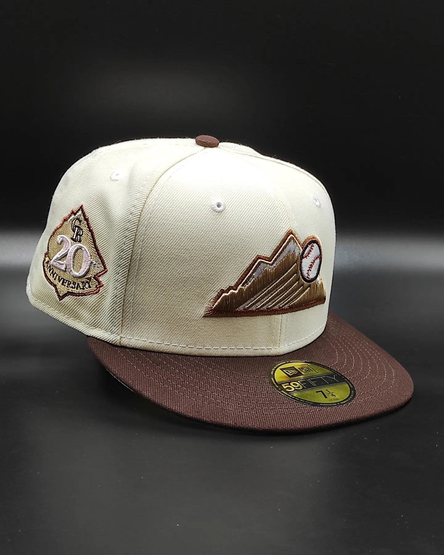 Casquette New Era 59Fifty Colorado Rockies 30e Anniversaire - Taille 7 1/2, Violet, Neuve