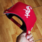 New Era white Sox comesky park red 9Forty A Frame Snapback Hat