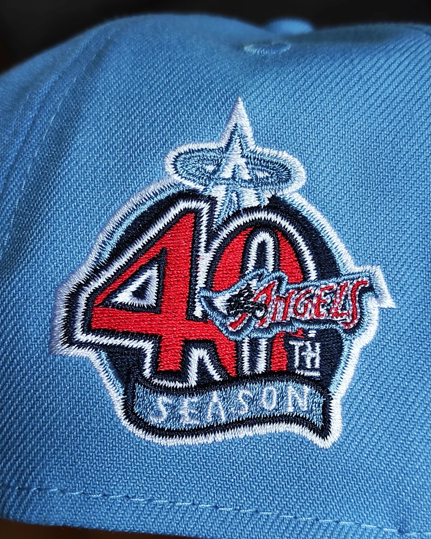 New Era Anaheim Angels Cooperstown Sky Blue 40th Anniversary  9Forty A-Frame Snapback