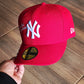 New Era New York Yankees 27x World Champions Metallic Pewter Red Prime Edition 59Fifty Fitted Hat