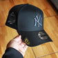 New Era New York Yankees World Series 1999 Liquid Titanium Edition 9Forty A Frame Snapback Hat