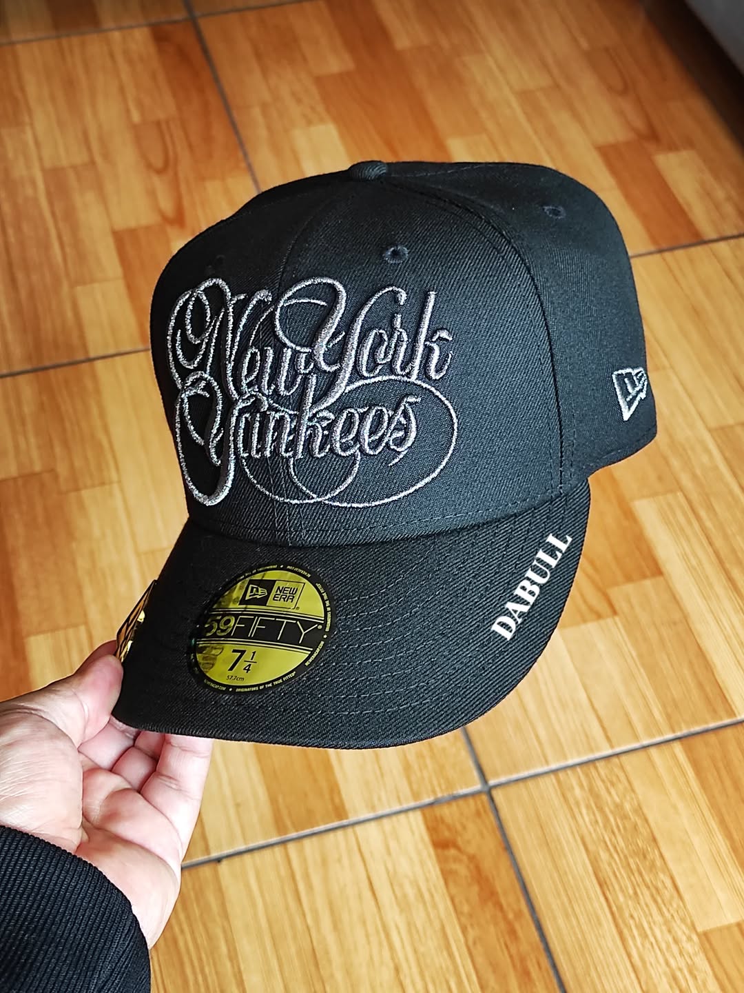 New Era New York Yankees script world series black titanio 59FIFTY