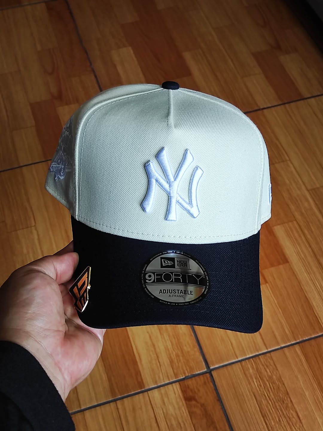 New era new York Yankees World Series 1999, Chrome navy 9forty A-FRAME SNAPBACK