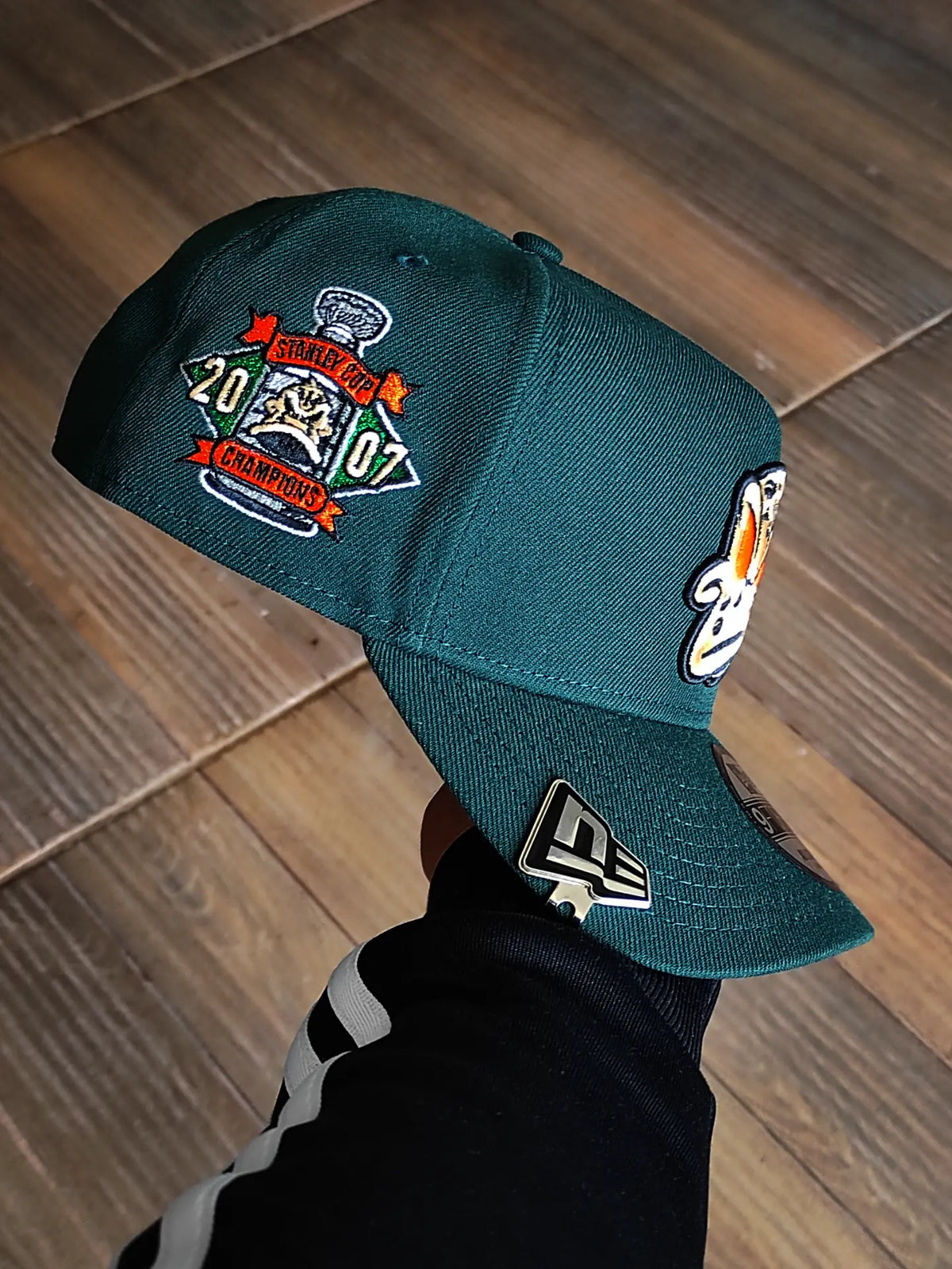 New Era Anaheim Ducks Stanley Cup 2007 Dark Green Prime Edition 9Forty A Frame Snapback Hat