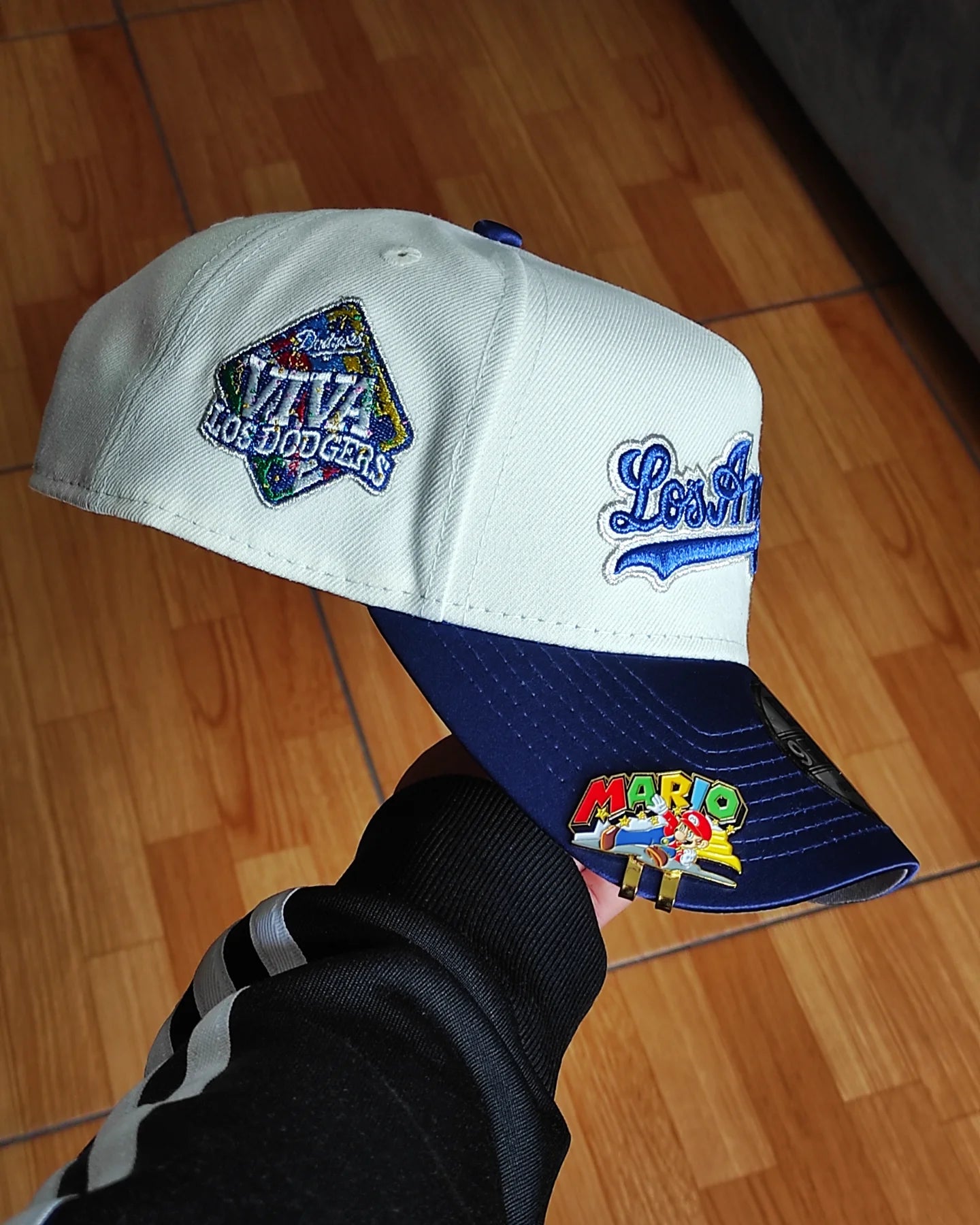 New Era Los Angeles Dodgers Chrome víscera Satinada Two Tone A Frame 9Forty Snapback Hat