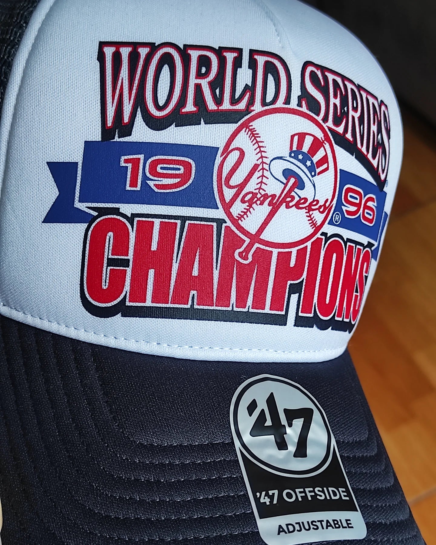 47Brand New York Yankees  world series Navy foam Trucker Snapback