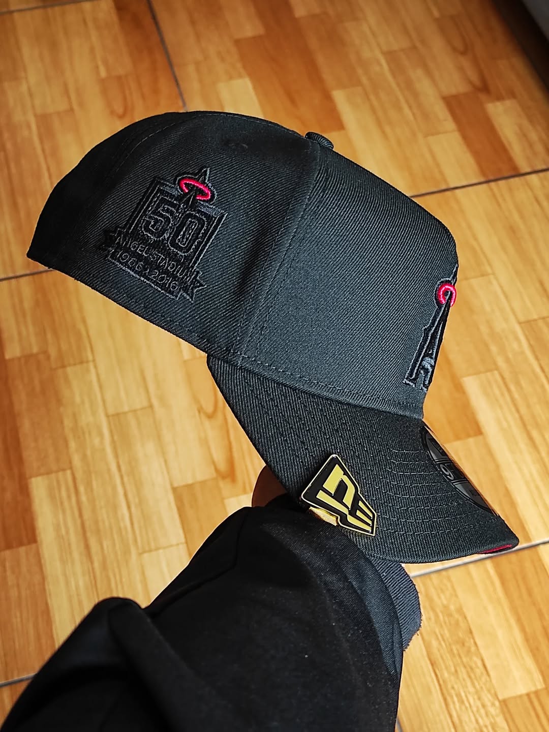 New era Anaheim Angels 50th aniversario black red 9FORTY A-FRAME Snapback