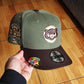 Olive Green Chicago Cubs Brown Visor Snow Gray Bottom 1990 All Star Game Side Patch New Era 9Fifty Snapback