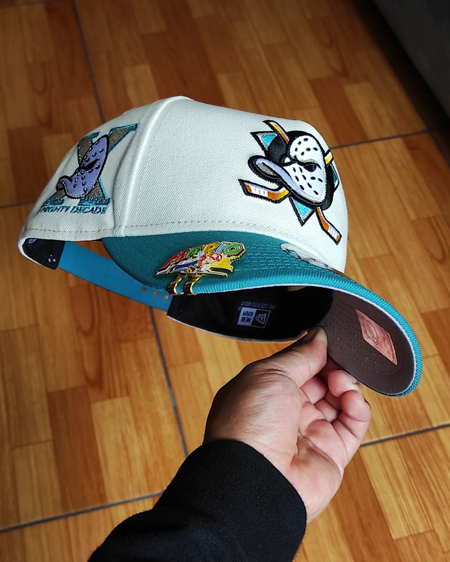 New Era Anaheim Ducks 10th aniversario Chrome aqua 🌊 two Tone 9 FORTY A-FRAME