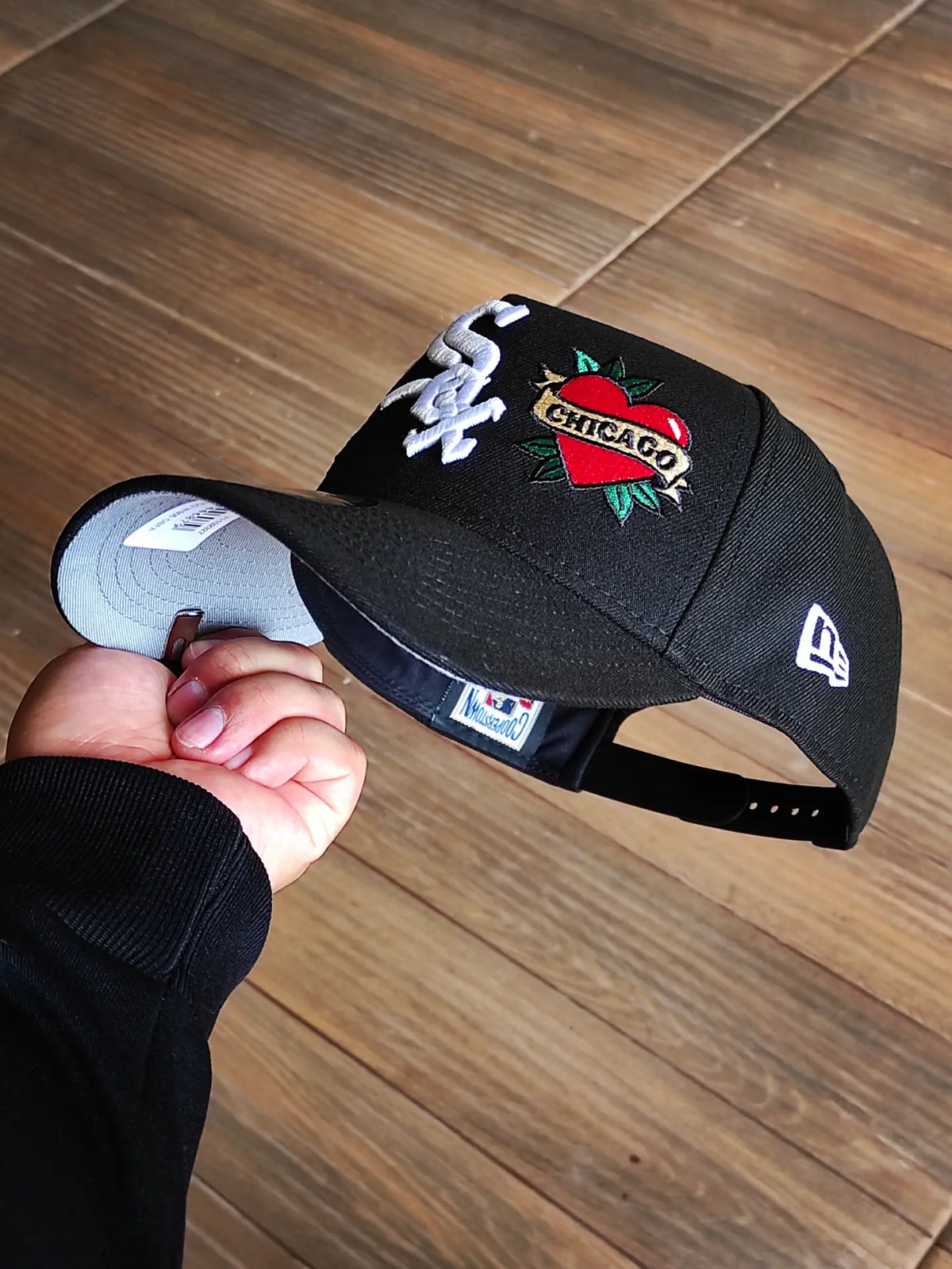 New Era Chicago White Sox World Series 2005 Tattoo Black Prime Edition 9Forty A Frame Snapback Hat