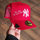 New Era New York Yankees 27x World Champions Metallic Pewter Red Prime Edition 59Fifty Fitted Hat