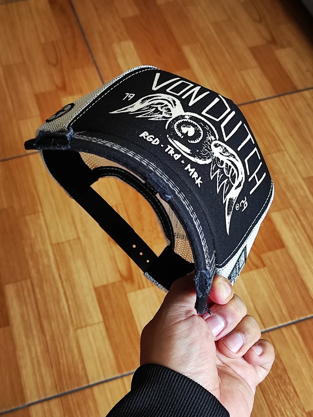 Gorra vondutch black trucker cap