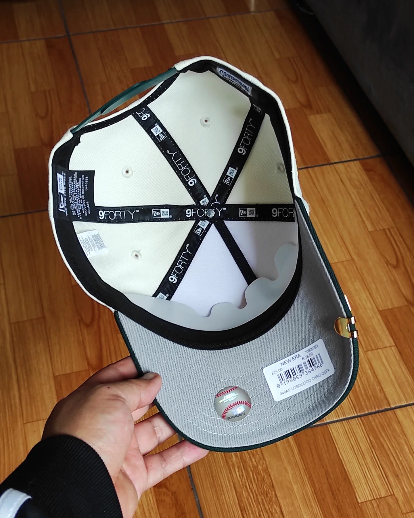 New Era Los Angeles Dodgers 100 th aniversario chromw dark green 9Forty Snapback Hat