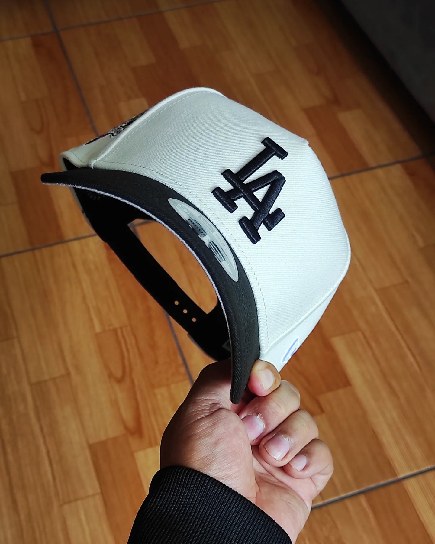 New Era Los Angeles Dodgers Chrome black  9 FORTY A-FRAME
