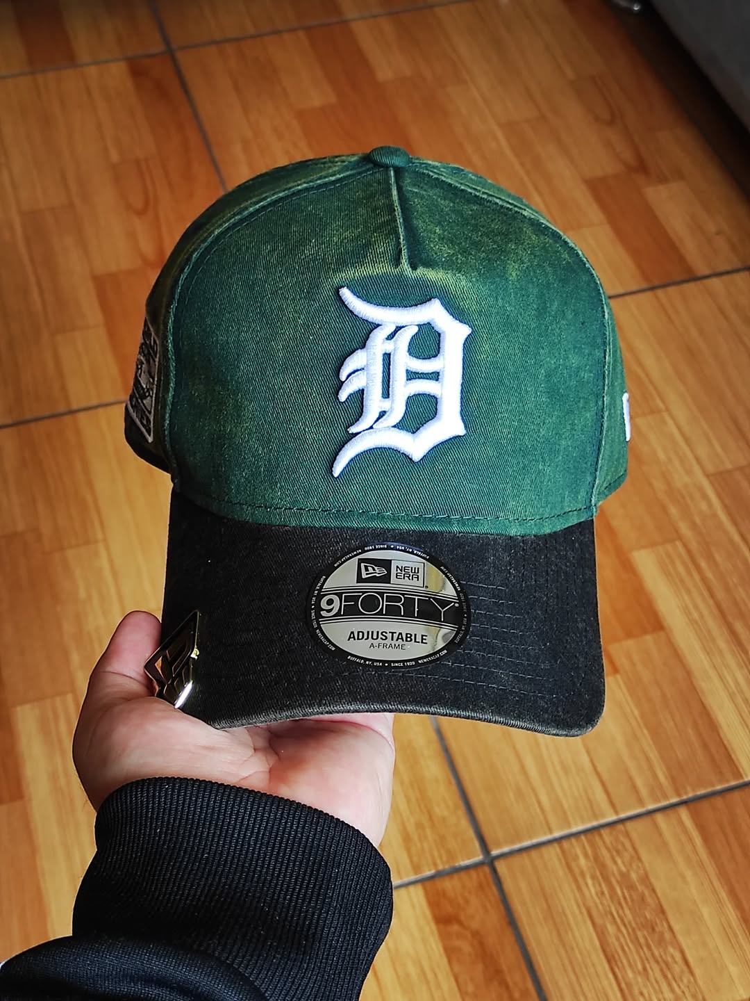 New era Detroit tigers DENIM green 9FORTY A-FRAME Snapback