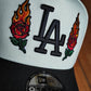New Era Los Angeles Dodgers World Series Champions 2025 Fire Rose Black Prime Edition 9Forty A Frame Snapback
