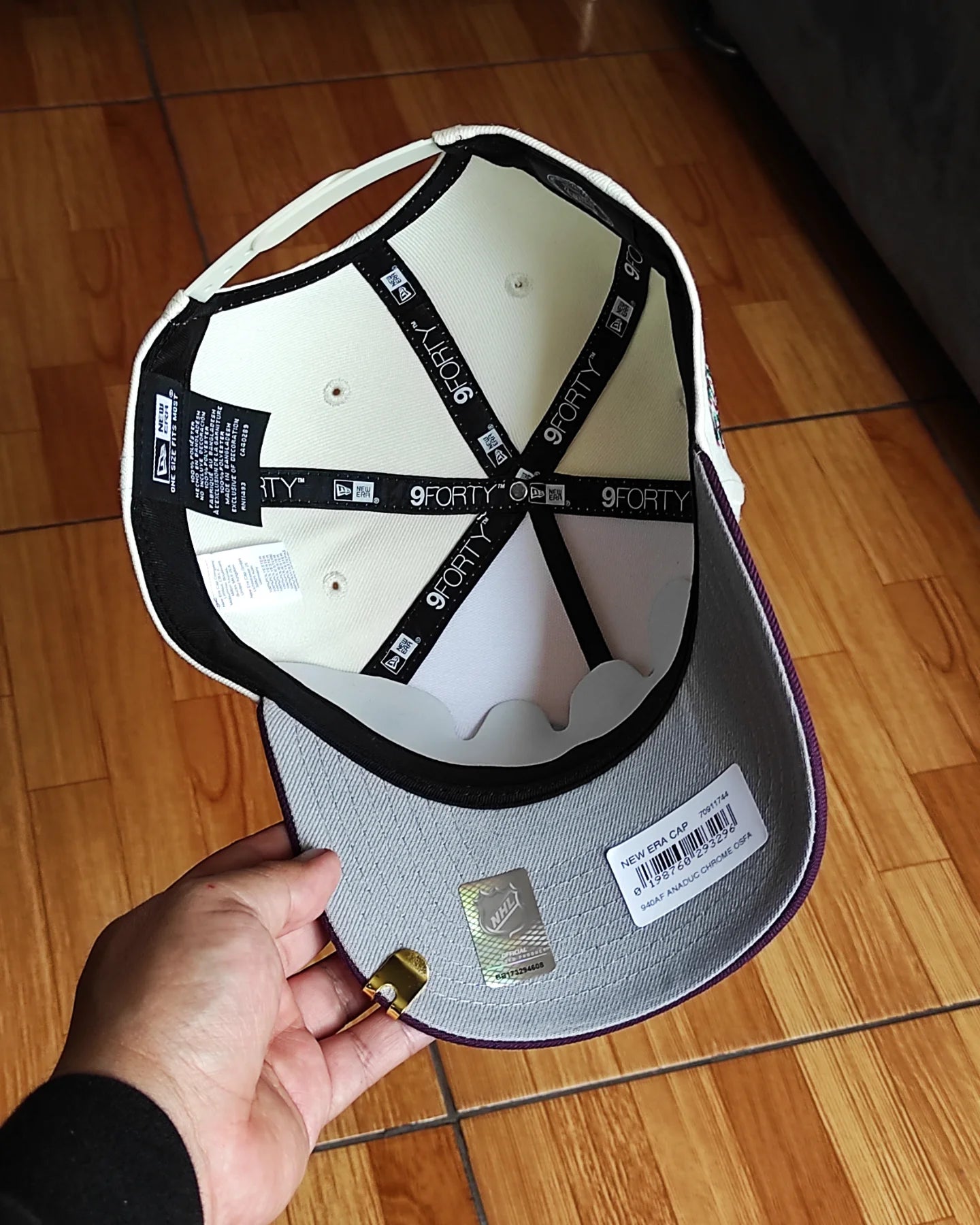 New Era Anaheim Ducks Chrome Plum Two Tone Edition 9Forty A Frame Snapback Hat