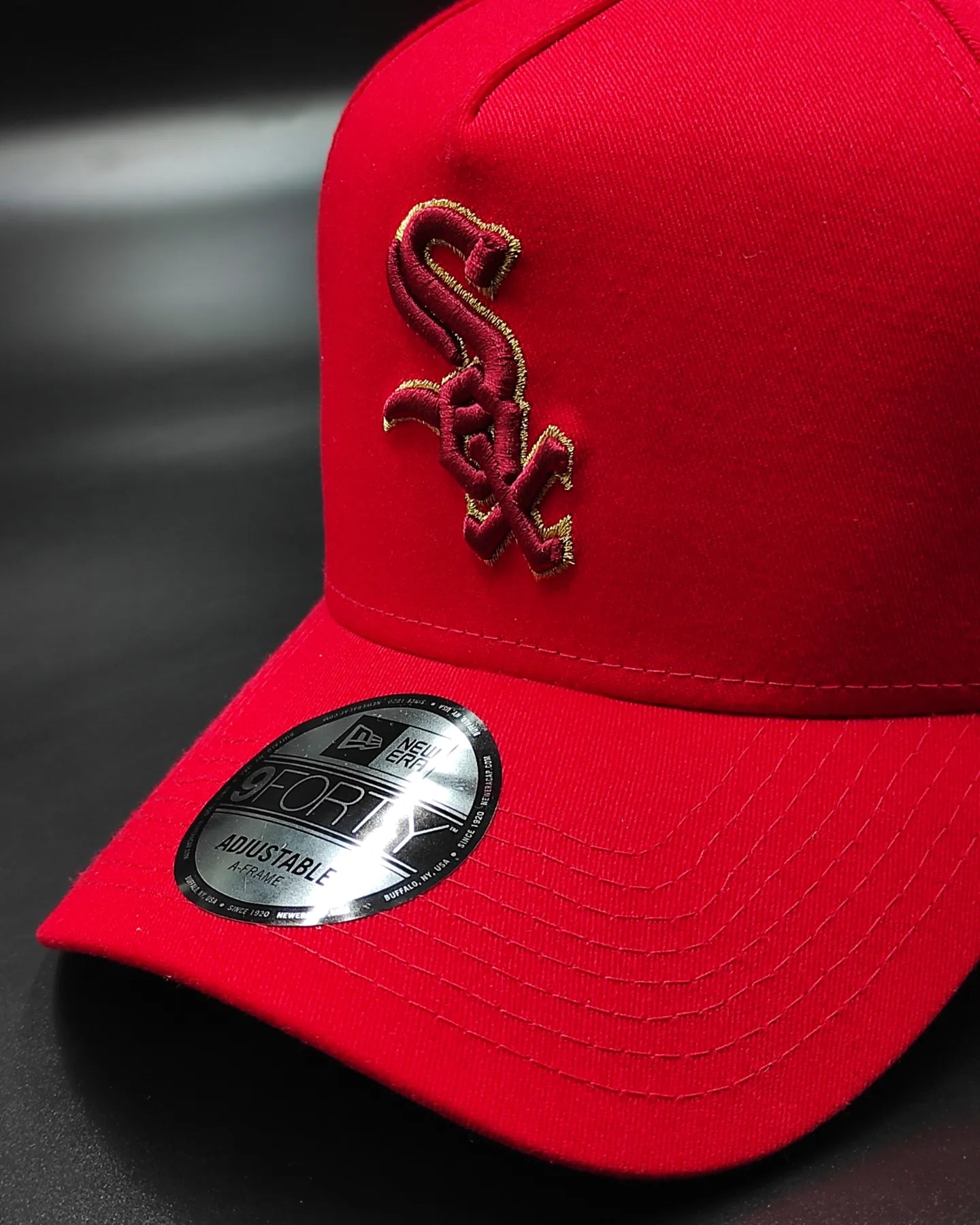 New era Chicago White Sox año del dragón 9 FORTY AFRAME color rojo🐉🈵