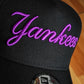 New Era New York Yankees Script World Series 1999 black purple 9Forty A-frame Snapback