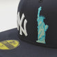 New Era New york yankees liberty navy edition 59fifty fitted cap apple