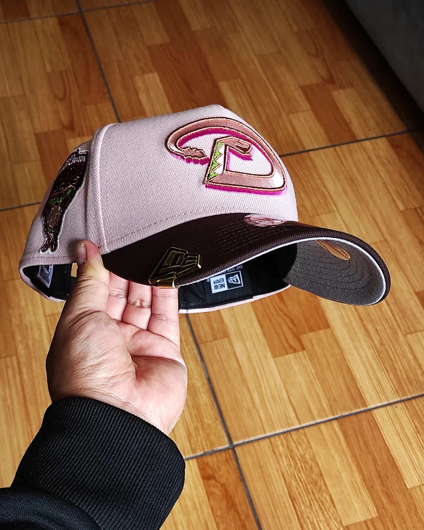 New Era Arizona diamondbacks 1998 inaugural season pink Brown 9 FORTY A Frame snapback🍨