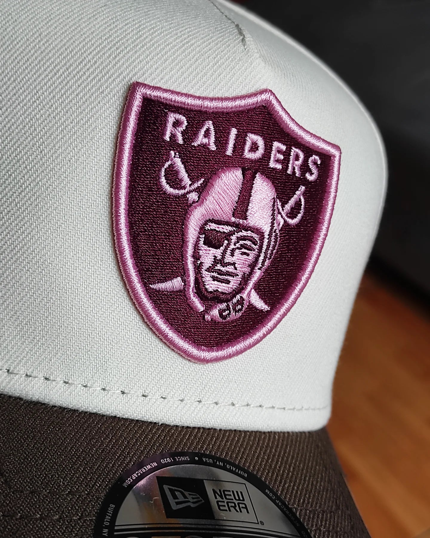 New Era las Vegas Raiders two tone Brown pink 9forty A-FRAME