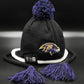 Baltimore Ravens GREY STRIPETOP Knit Beanie Hat by New Era