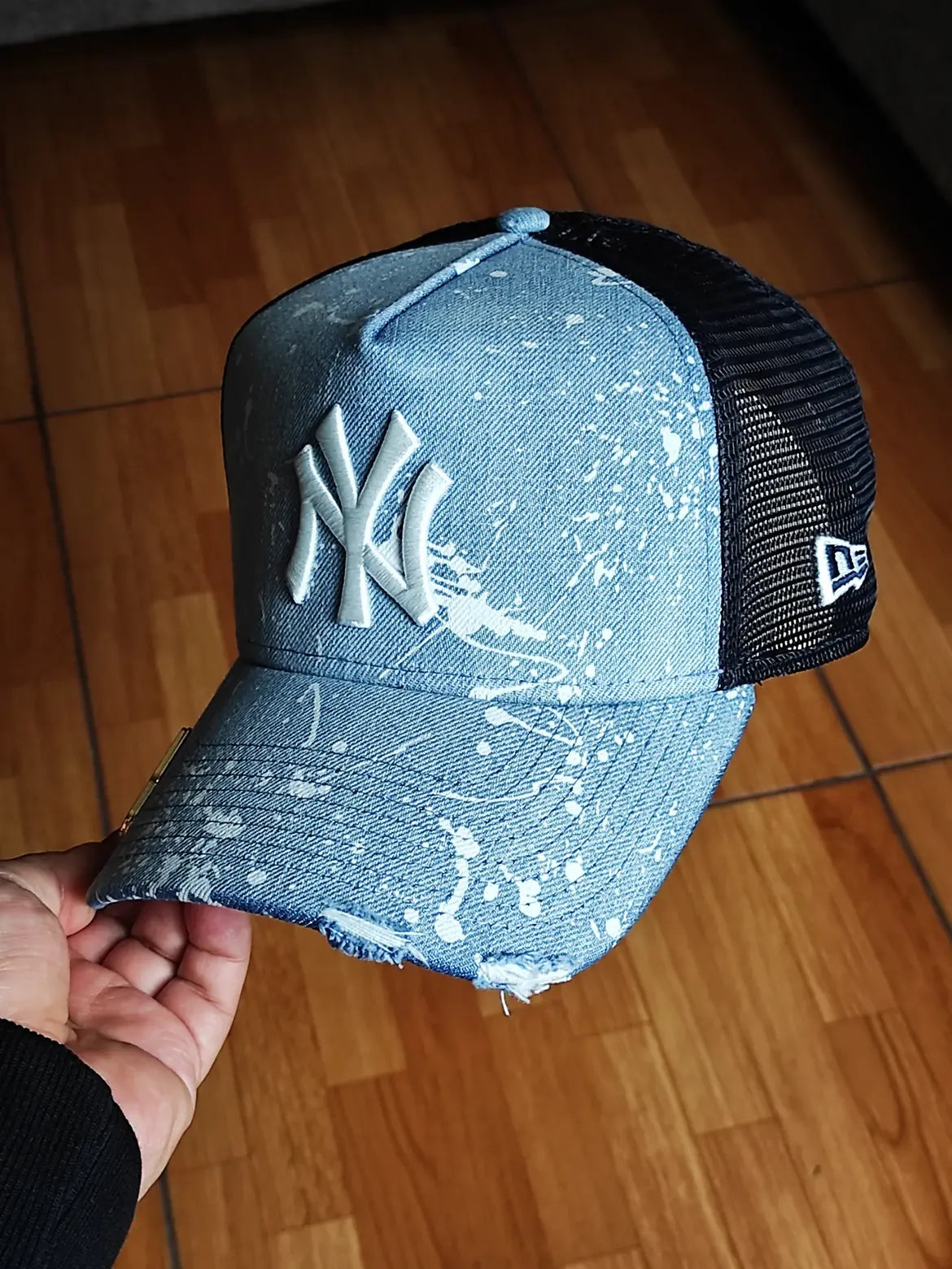 New Era New York Yankees Splash denim 9FORTY A-FRAME Snapback