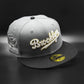 New Era Brooklyn Dodgers Black Visor Pink Bottom Ebbets Field Side Patch gray 59Fifty Fitted