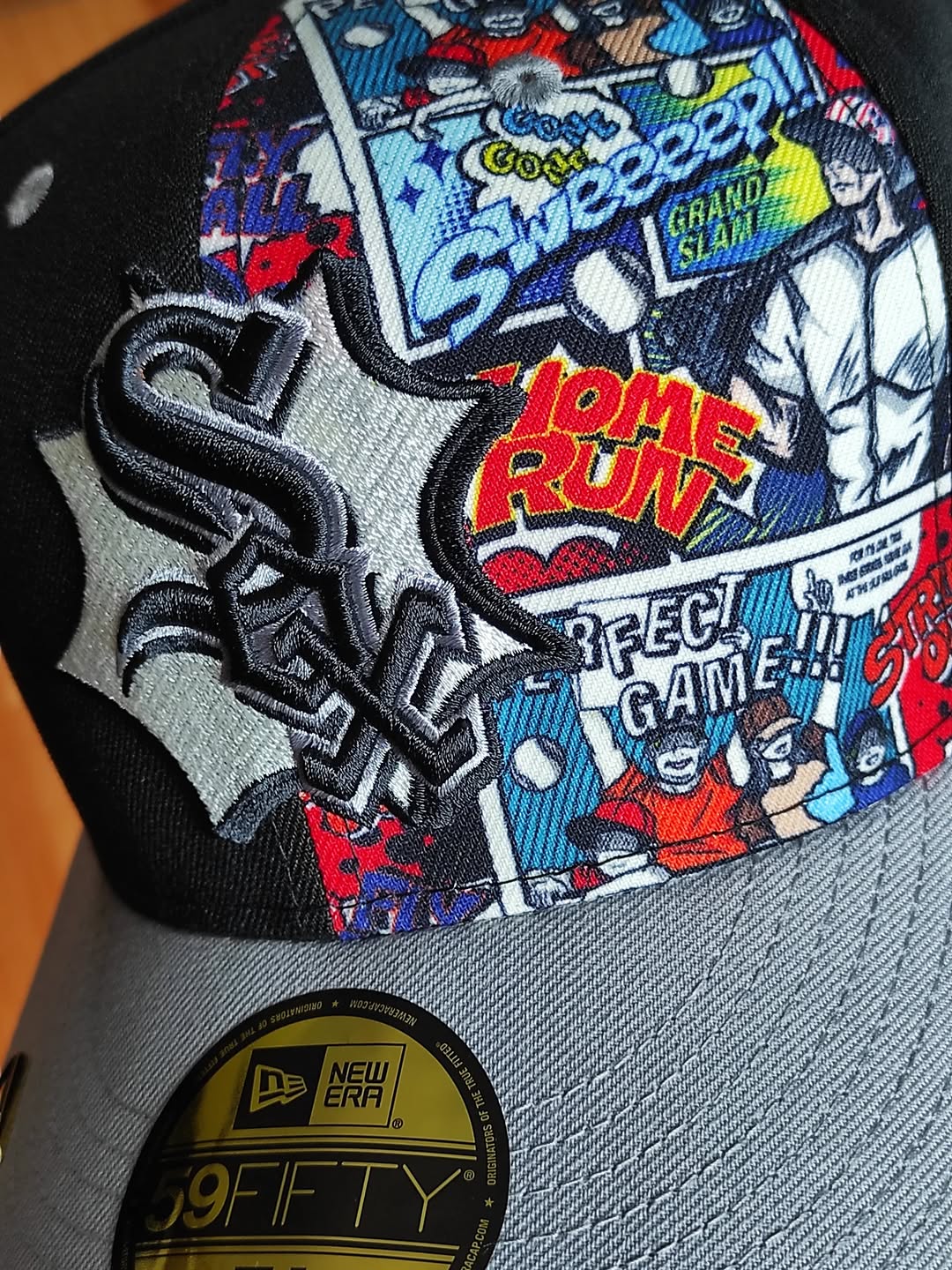Chicago White Sox New Era 2025 MLB Diamond Hero Edition 59FIFTY Fitted Hat - Black/Gray