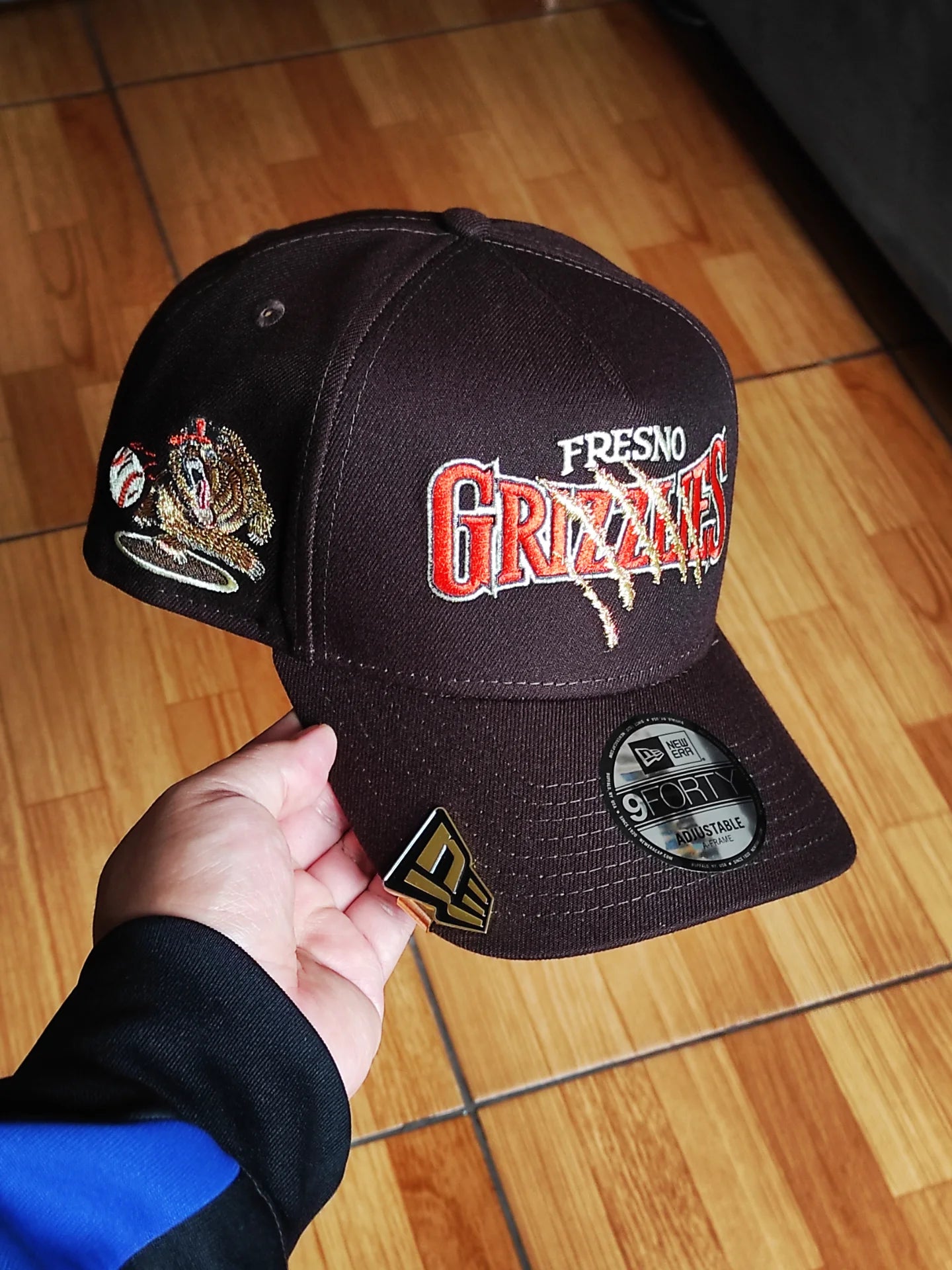 New Era Fresno Grizzlies Burnt Wood 9Forty A Frame Snapback