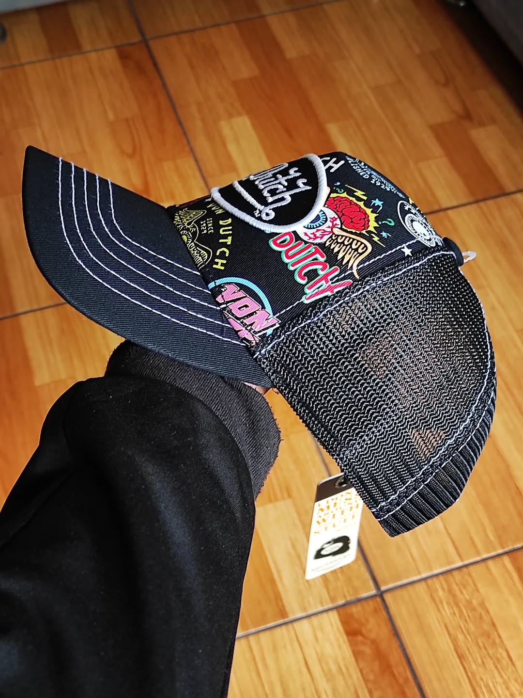 Gorra Con Dutch Jax Black Trucker Hat